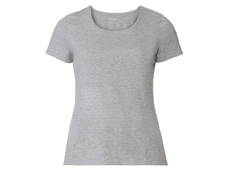 Gehe zu Vollbildansicht: esmara® Damen T-Shirt, 2 Stück, mit hohem Baumwollanteil - Bild 3