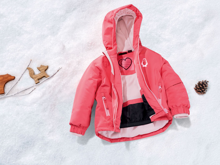 Gehe zu Vollbildansicht: LUPILU® Kleinkinder Skijacke Mädchen, mit Schneefang - Bild 8