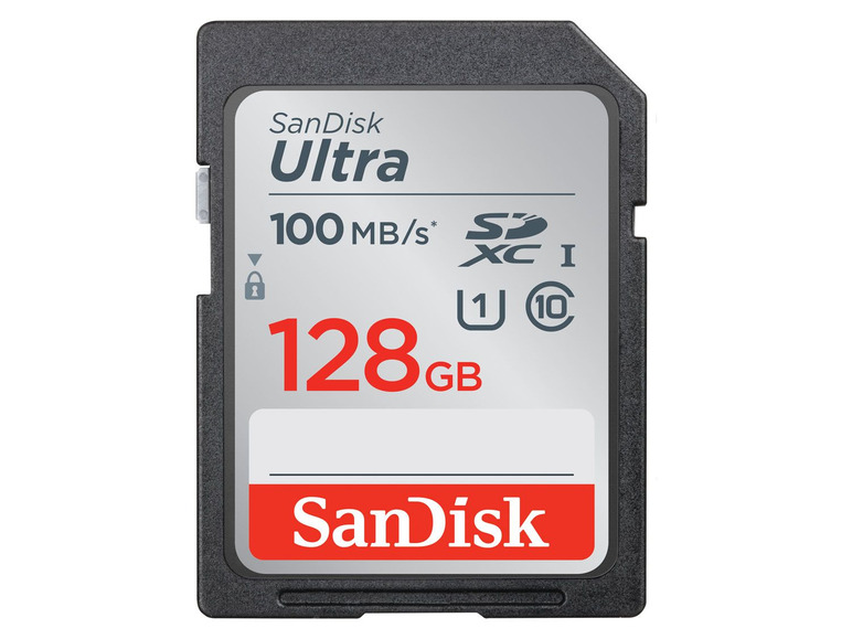 Gehe zu Vollbildansicht: SanDisk SDXC Ultra Speicherkarte 128GB, SDSDUNR-128G-GN6IN - Bild 1