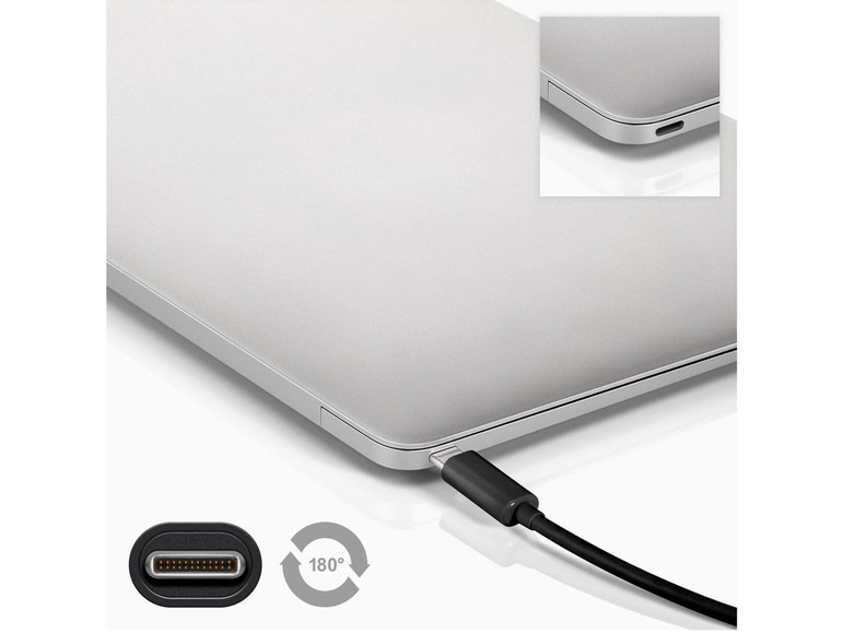 Gehe zu Vollbildansicht: Goobay USB-C™ auf USB-A 3.0 Kabel, schwarz, 1 m - Bild 1