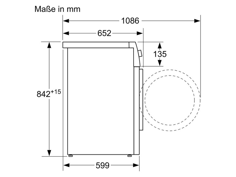 Gehe zu Vollbildansicht: BOSCH WTR854A0 Serie 6 Wärmepumpentrockner - Bild 9