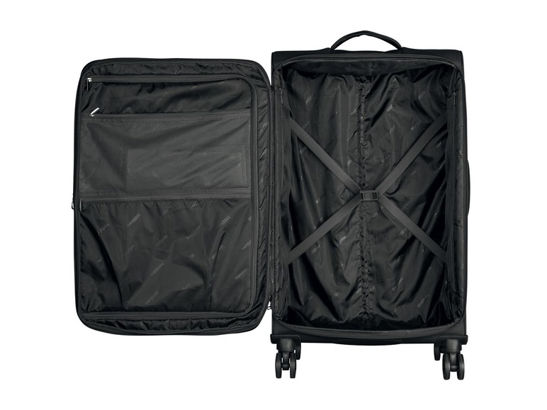 Gehe zu Vollbildansicht: TOPMOVE® Koffer Set, 2-teilig, 62 und 96 l Volumen, 4 Rollen, schwarz - Bild 6