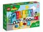 Lego Duplo Alphabet-LKW mit Bausteinen und Figuren.