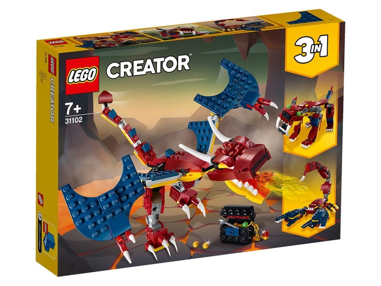 Gehe zu Vollbildansicht: LEGO® Creator 31102 »Feuerdrache« - Bild 1