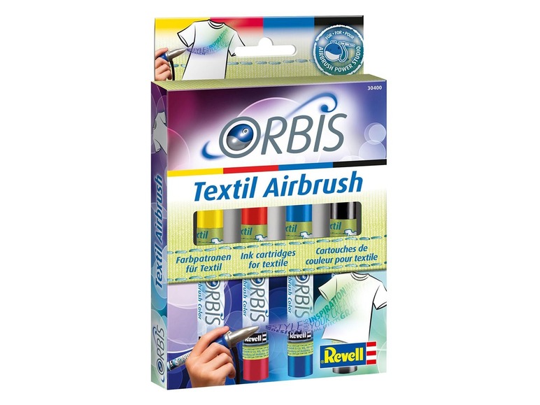 Gehe zu Vollbildansicht: Revell ORBIS Farbpatronen »Textil Airbrush«, zum Sprühen in unterschiedlichen Farben - Bild 3