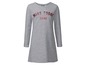 Graues Kleid mit langen Ärmeln mit dem Schriftzug 'Make today shine'