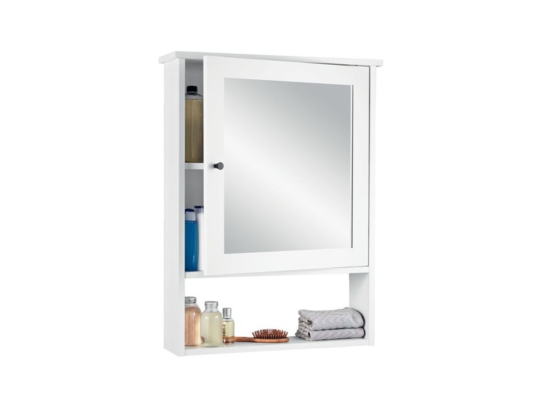 Gehe zu Vollbildansicht: LIVARNO LIVING® Spiegelschrank, mit höhenverstellbarem Einlegeboden, Metallgriffe, kratzfest - Bild 6