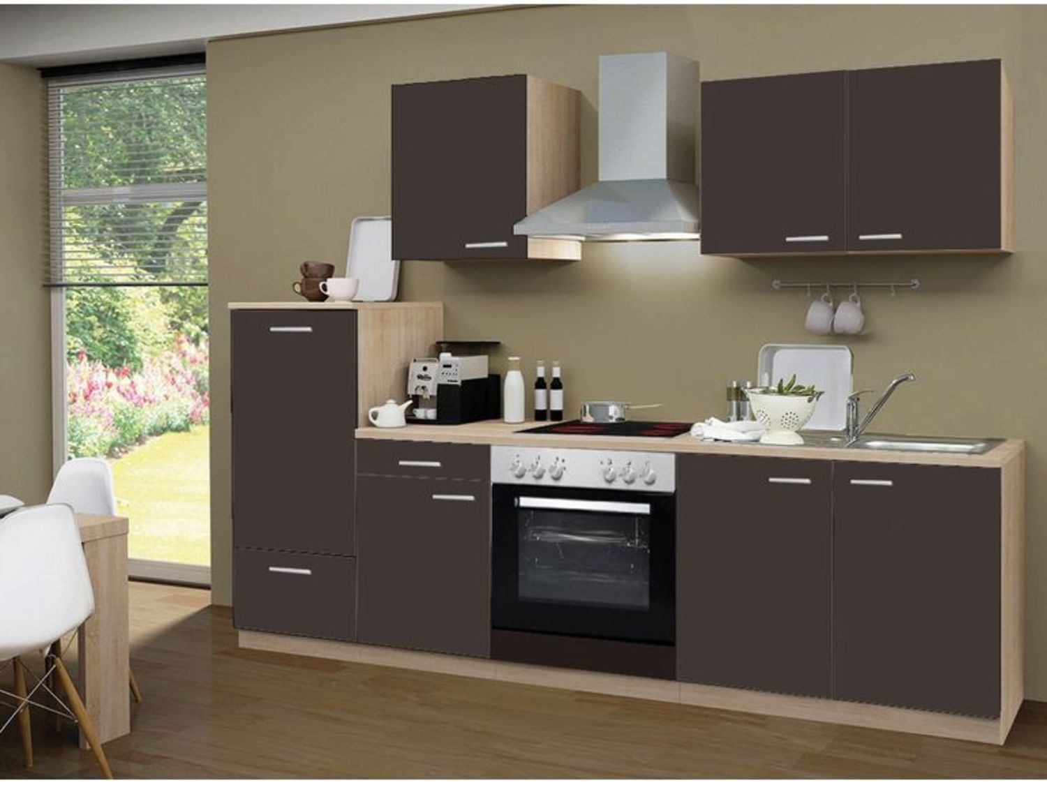 Menke Küchenzeile „Classic“ 270/280/300/310 cm (ohne Geschirrs, frei Verwend., lava, 270 cm) | 4039354094058VERW Menke Küchenzeile „Classic“ 270/280/300/310 cm (ohne Geschirrs, frei Verwend., lava, 270 cm) | 4039354094058VERW