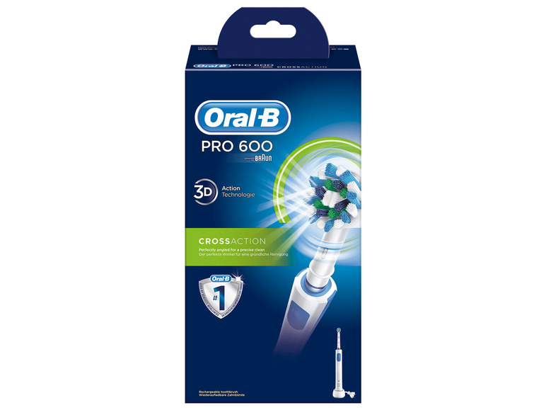 Gehe zu Vollbildansicht: Oral-B PRO 600 CrossAction Elektrische Zahnbürste mit Timer - Bild 3