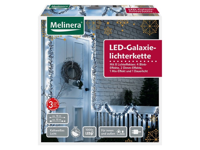 Gehe zu Vollbildansicht: MELINERA® LED-Galaxielichterkette 1000 LEDs - Bild 3