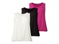 Drei schlichte Tops mit Rundhalsausschnitt und Gummizug am Saum.
