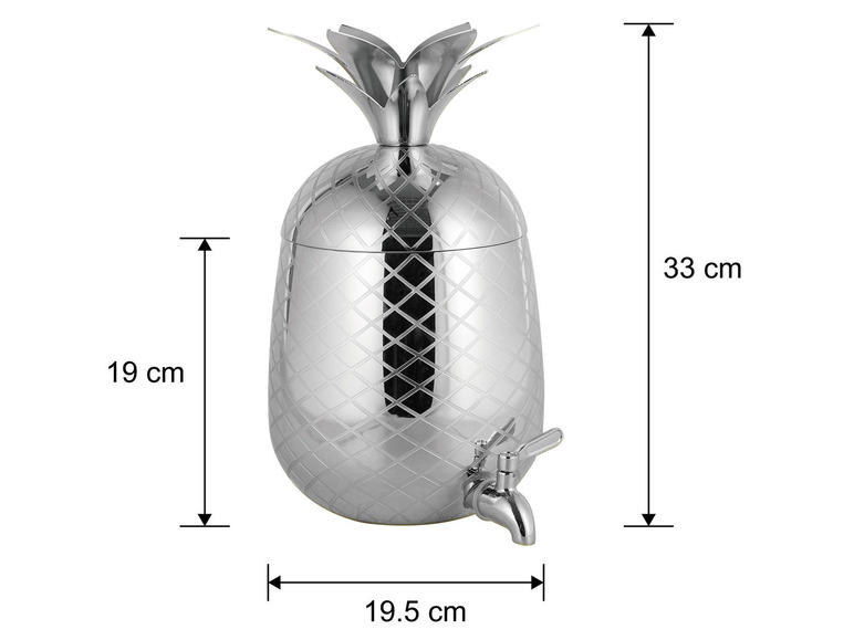 Gehe zu Vollbildansicht: ECHTWERK Ananas Getränkespender 4,7L - Bild 6