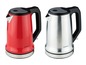 Zwei Wasserkocher von Silvercrest, einer rot und einer silberfarben.
