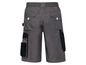 Graue Arbeitsshorts mit schwarzen Taschen