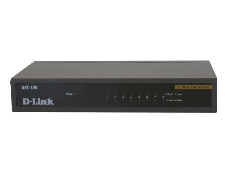 Gehe zu Vollbildansicht: D-Link DES-108/E Fast Ethernet Switch - Bild 2