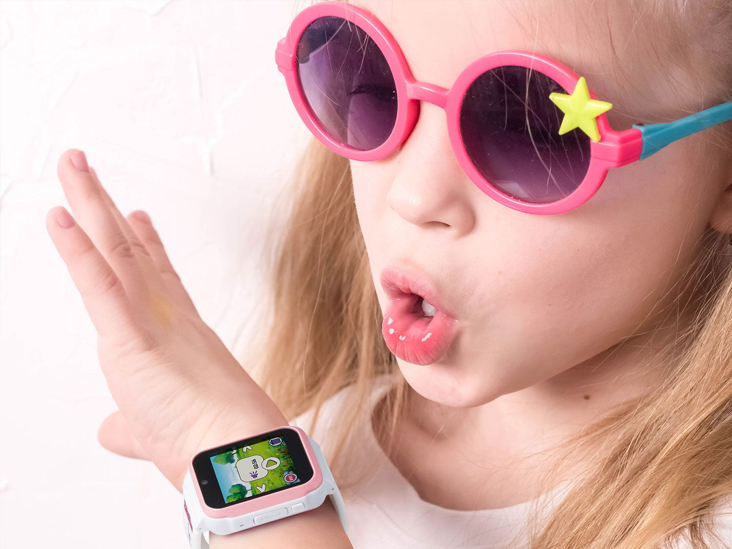 Technaxx Bibi & Tina Kinder Uhr 1,54" spielerisch lernen Timer Stoppuhr MicroSD 