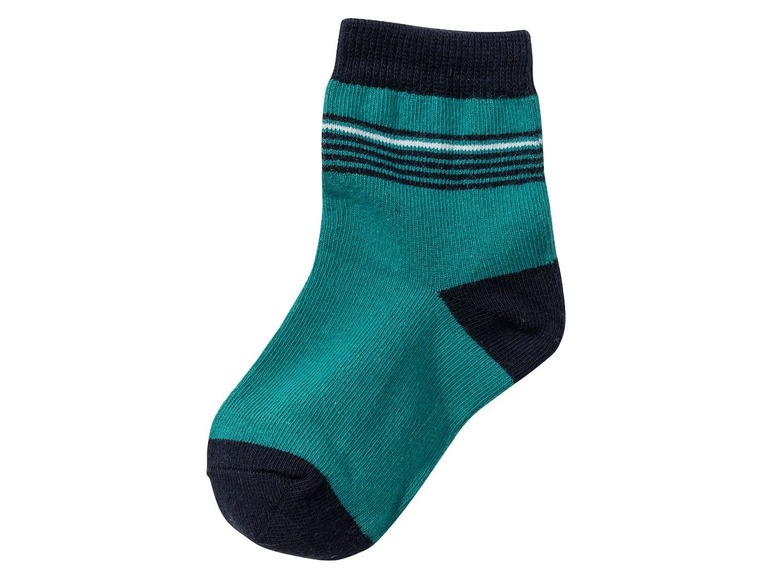 Gehe zu Vollbildansicht: LUPILU® Jungen Socken, hoher Baumwollanteil, mit echter Ferse, 7 Paar - Bild 4