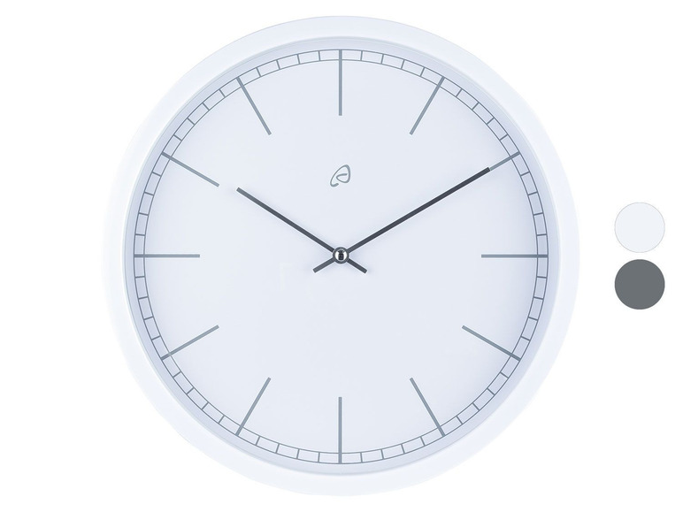 Gehe zu Vollbildansicht: AURIOL® Monochrom Wanduhr, mit Quarz-Uhrwerk - Bild 1