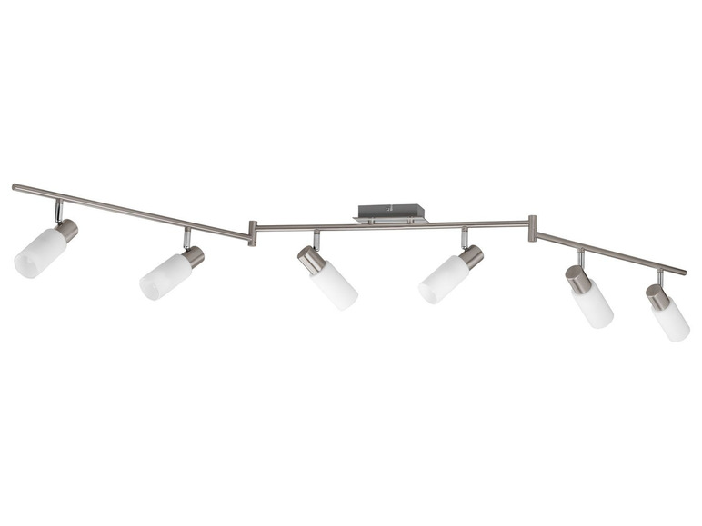 Gehe zu Vollbildansicht: LIVARNO LUX® Deckenschiene, mit 6 LEDs, schwenkbare Arme, Metallkorpus in Mattnickel-Optik - Bild 7