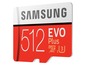 Eine 512 GB Samsung EVO Plus microSD-Karte.