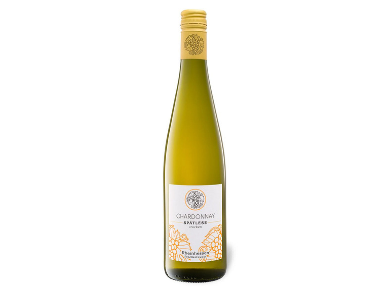 Gehe zu Vollbildansicht: Chardonnay Rheinhessen Spätlese trocken, Weißwein 2020 - Bild 1