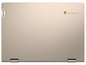 Ein goldenes Lenovo Chromebook.