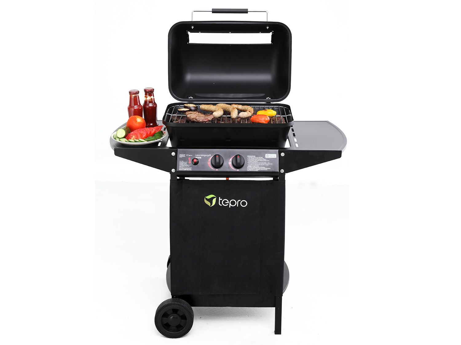 tepro Lavasteingasgrill 5,4 kW Leistung, Pie…