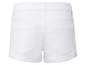 Weiße Denim Shorts mit umgeschlagenem Saum
