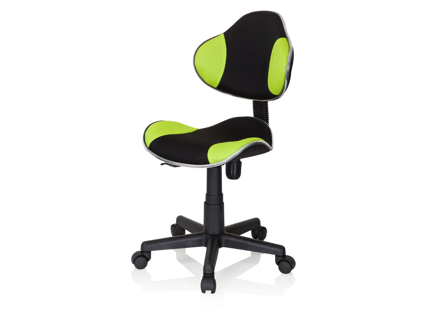 hjh OFFICE Kinderschreibtischstuhl / Kinderstuhl KIDDY GTI-2 (Schwarz / Grün) | 4251084659073X