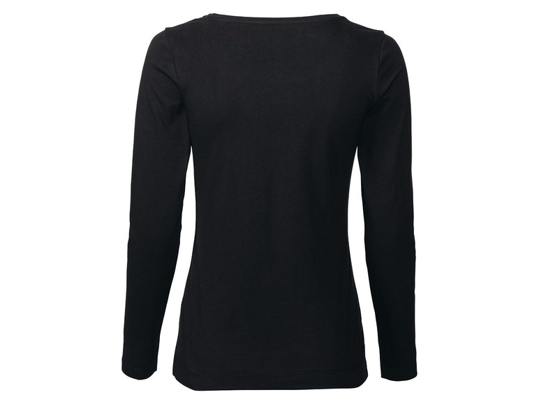 Gehe zu Vollbildansicht: ESMARA® Langarmshirt Damen, 2 Stück, in Single-Jersey-Qualität, aus Baumwolle und Elasthan - Bild 12