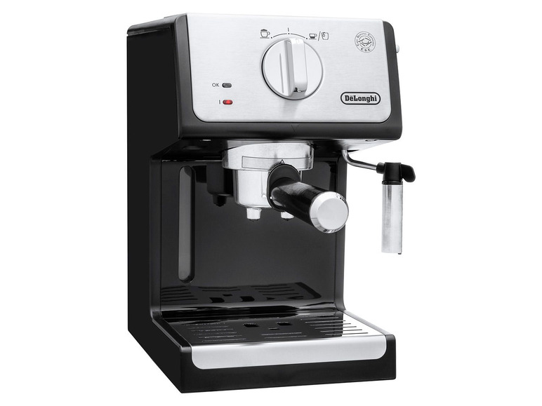 Gehe zu Vollbildansicht: Delonghi Espressomaschine, ECP 33.21, mit 3 Crema Siebe und Milchaufschäumdüse, Vorbrühsystem - Bild 2