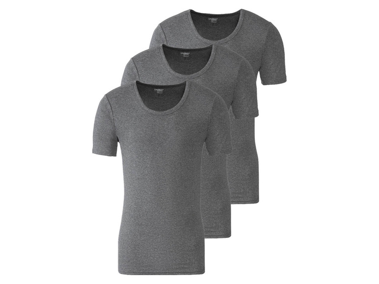 Gehe zu Vollbildansicht: LIVERGY® Herren Unterhemd Feinripp, 3 Stück, mit Baumwolle - Bild 10