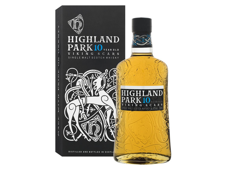 Gehe zu Vollbildansicht: Highland Park Single Malt Scotch Whisky 10 Jahre mit Geschenkbox 40% Vol - Bild 1