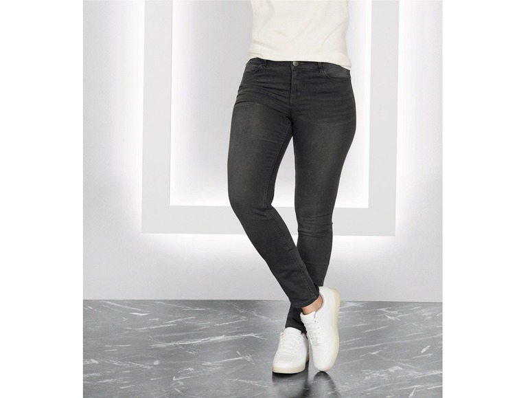 Gehe zu Vollbildansicht: ESMARA® Jeans Damen, schmal geschnitten, angenehmer Tragekomfort, hoher Baumwollanteil - Bild 4
