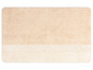 Beige Badezimmermatte mit weißem Streifen