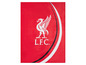 Ein rotes Handtuch mit dem Logo des FC Liverpool.
