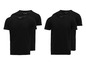 Vier schwarze V-Neck T-Shirts von Bruno Banani.