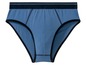 Blaue Unterhose mit schwarzem Bund