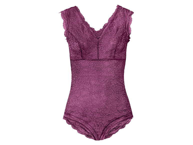 Gehe zu Vollbildansicht: esmara® Damen Spitzen Body, mit eleganter Spitze - Bild 25