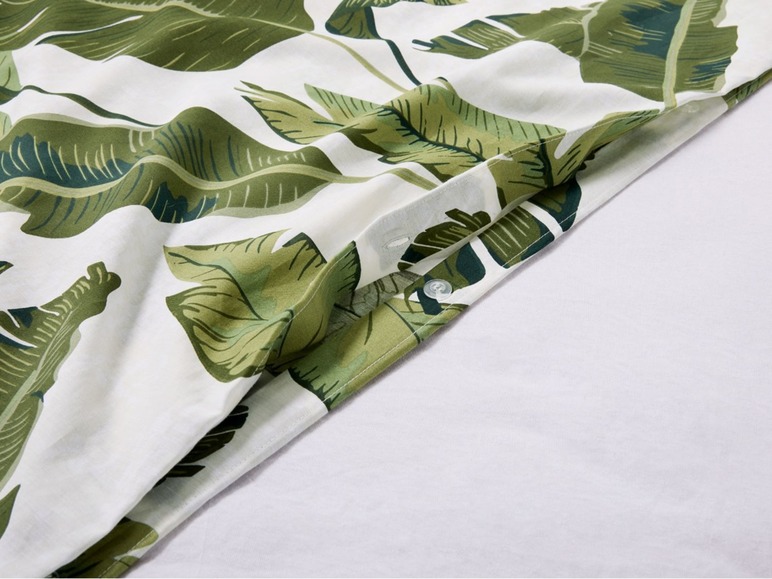 Gehe zu Vollbildansicht: MERADISO® Renforcé Bettwäsche, 155 x 220 cm, verdeckte Knopfleiste, mit Baumwolle - Bild 4