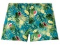 Shorts mit tropischem Muster aus Ananas, Wassermelone und Limetten.