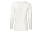 Weißes Langarmshirt für Damen.