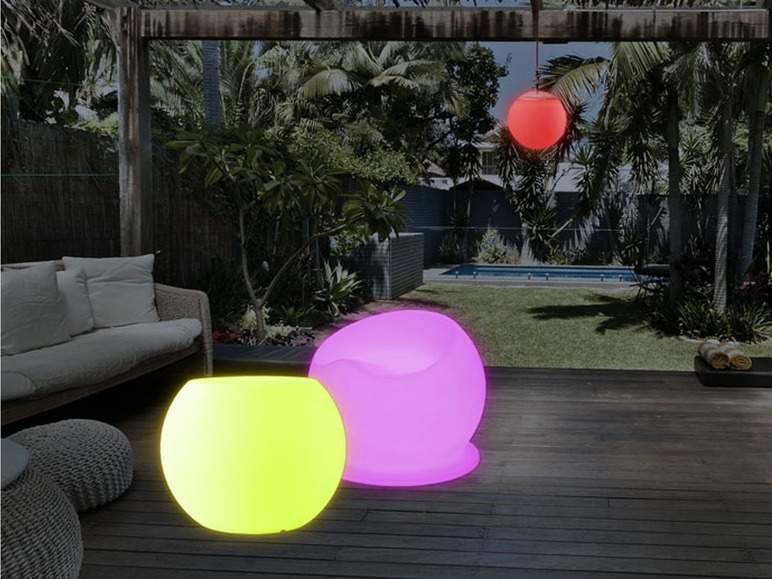 Gehe zu Vollbildansicht: LIVARNO LUX® Loungesessel, beleuchtet, dimmbar, Farbwechselprogramme, mit Akku - Bild 4