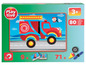 Playtive magnetischer Puzzle mit Feuerwehrauto, 80 Teile.