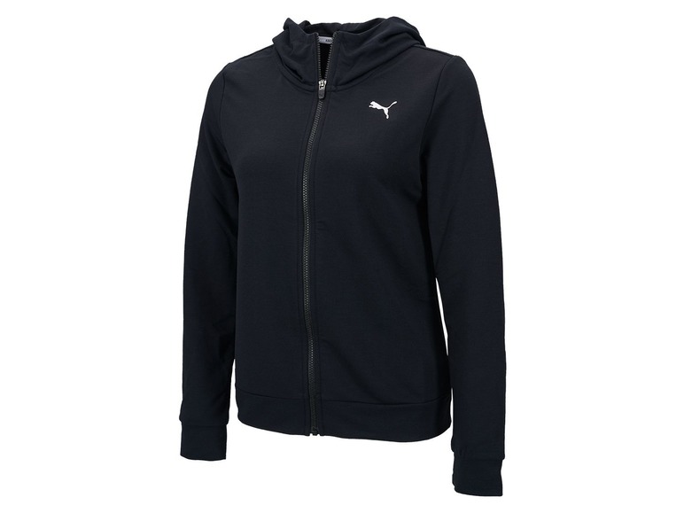 Ein schwarzer Puma Hoodie mit Reißverschluss.