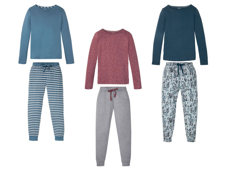 Gehe zu Vollbildansicht: ESMARA® Pyjama Damen, mit Gummizugbund, mit Baumwolle - Bild 1