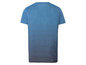 Ein blaues T-Shirt mit horizontalem Farbverlauf.