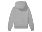 Grauer Hoodie.