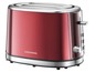 Ein roter Toaster von Grundig.