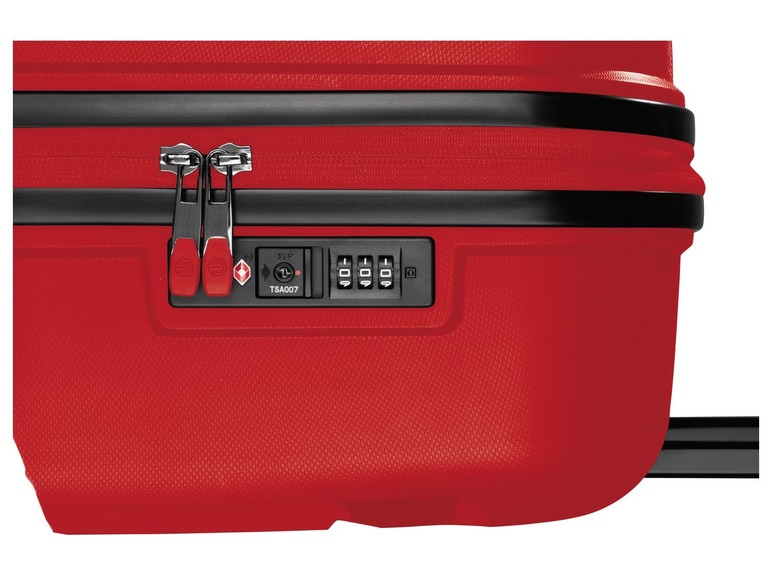 Gehe zu Vollbildansicht: TOPMOVE® Koffer, 90 L Volumen, bis 28 kg Füllgewicht, 4 Rollen, Polypropylen-Schale, rot - Bild 6